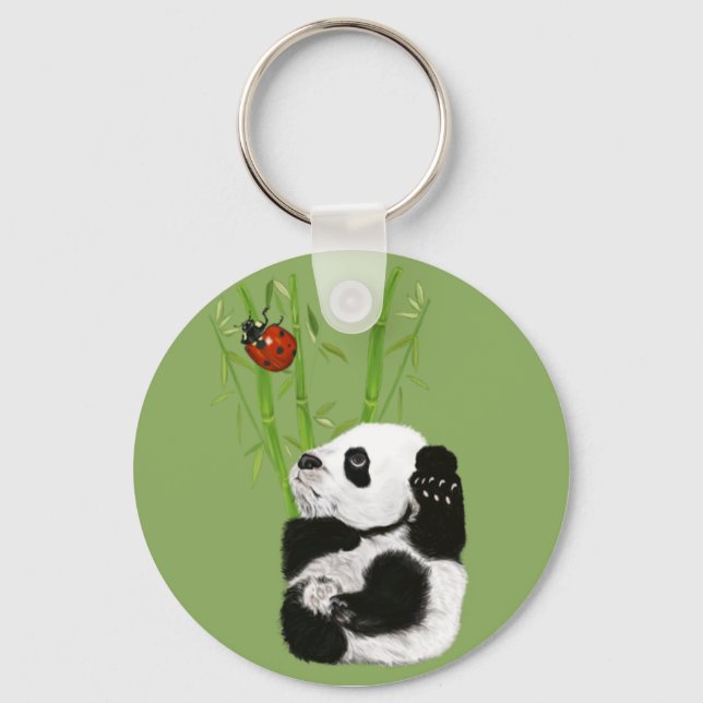 Porte-clés porte - clé de panda bébé (Recto)