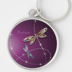 Porte-clés Porte - clé de papillon de diamant de charme