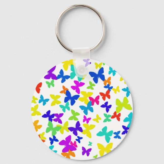 Porte-clés Porte - clé de papillons blancs (Recto)