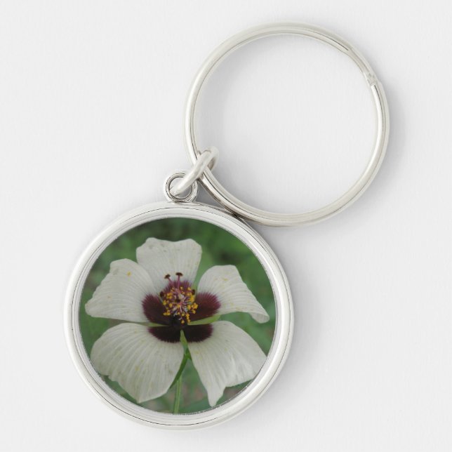 Porte-clés Porte - clé de Passionflower blanche et violette (Devant)