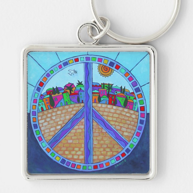 Porte-clés Porte - clé de Peace Mandala (Devant)