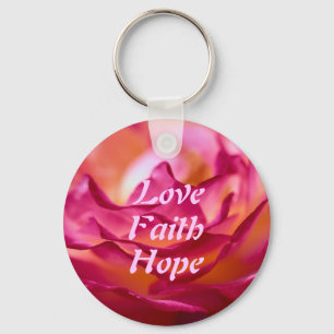 Porte-clés Porte - clé de pétale de rose d'amour