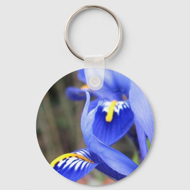 Porte-clés porte - clé de pétales iris (Recto)