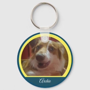 Porte-clés Porte - clé de photo et de nom personnalisé pour a