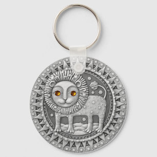 Porte-clés Porte - clé de pièce de monnaie de Lion