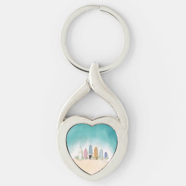 Porte-clés Porte - clé de plage et de surf (Devant)