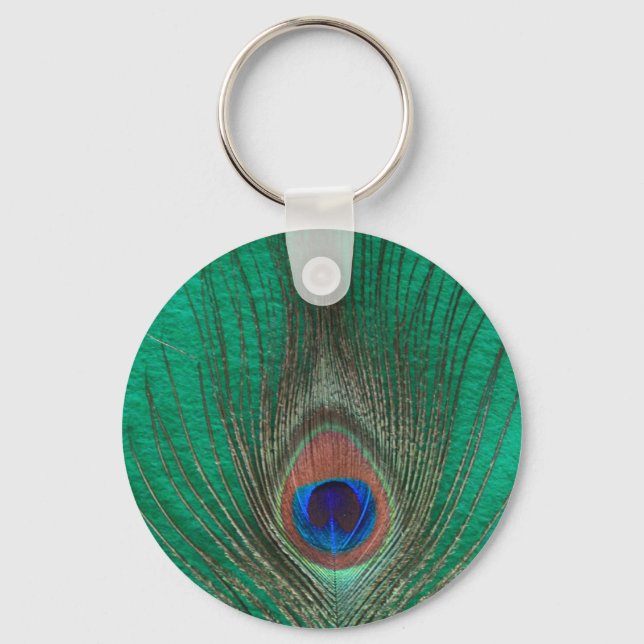 Porte-clés Porte - clé de plumes Peacock Vert (Recto)