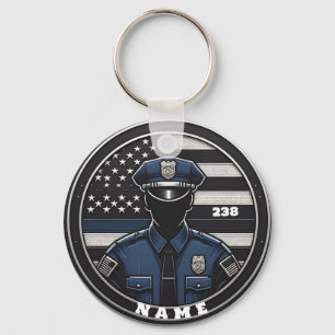 Porte-clés porte - clé de police