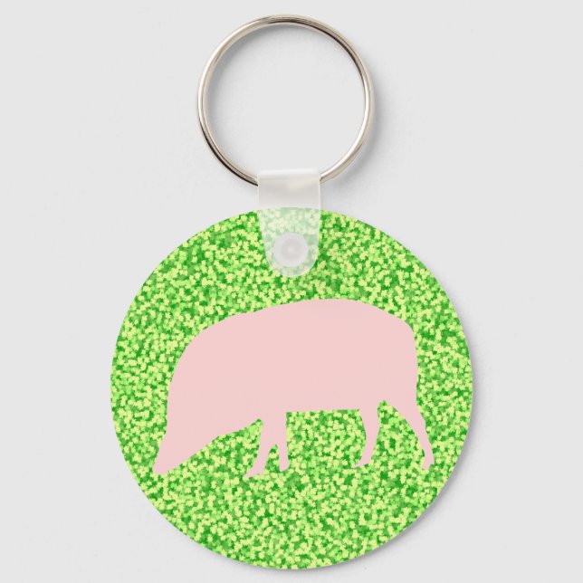 Porte-clés Porte - clé de porc rose (Recto)