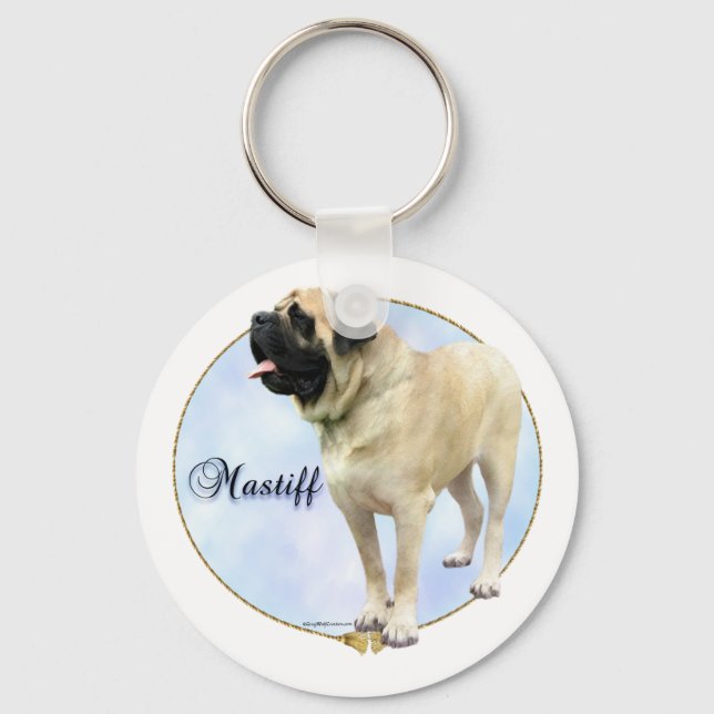 Porte-clés Porte - clé de portrait Fawn Mastiff (Recto)