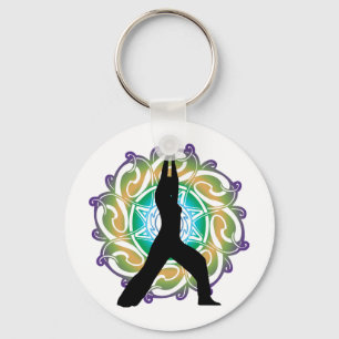 Porte-clés Porte - clé de pose de yoga