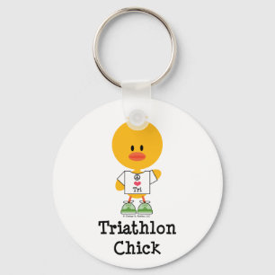 Porte-clés Porte - clé de poussins de triathlon