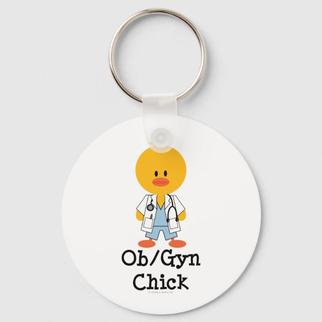 Porte-clés Porte - clé de poussins OB/GYN (Recto)