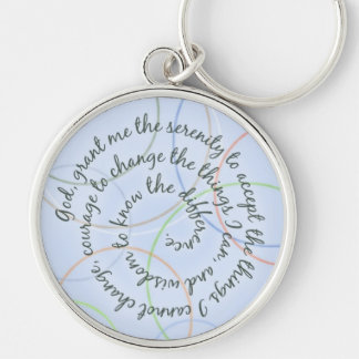 Porte-clés Porte - clé de prière Serenity Rings Bleu