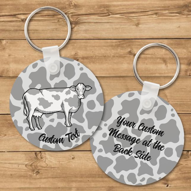 Porte-clés Porte - clé de profil de vache (Créateur téléchargé)