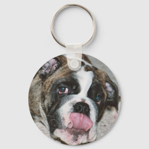 Porte-clés Porte - clé de protecteur de clé de bouledogue d