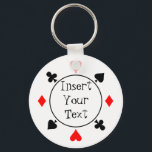 Porte-clés Porte - clé de puces de poker<br><div class="desc">Porte - clé de puces de poker</div>
