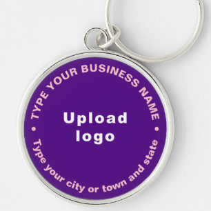 Porte-clés Porte - clé de qualité supérieure ronde violet de