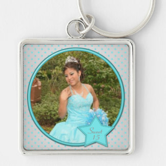 Porte-clés Porte - clé de Quinceanera de point de polka