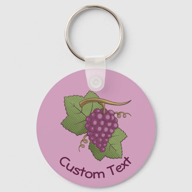 Porte-clés Porte - clé de raisins rouges (Recto)