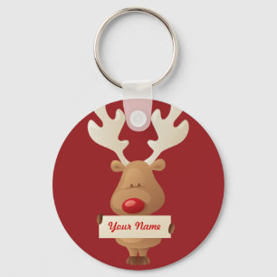 Porte-clés Porte - clé de rennes de Noël
