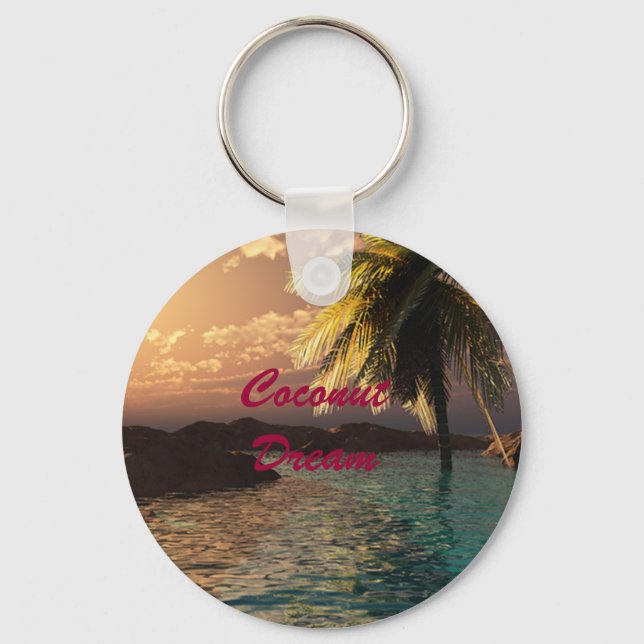Porte-clés Porte - clé de rêve de noix de coco (Recto)