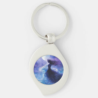 Porte-clés Porte - clé de rêve lune-lune-océan