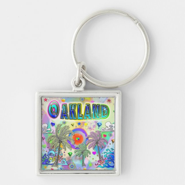 Porte-clés Porte - clé de rêve profond d'Oakland (Devant)