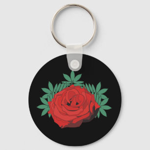 Porte-clés Porte - clé de rose rouge