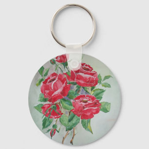 Porte-clés Porte - clé de roses rouges