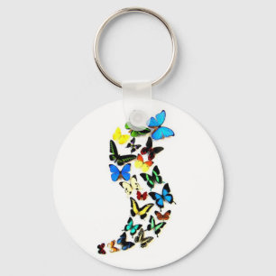 Porte-clés Porte - clé de rotation papillon