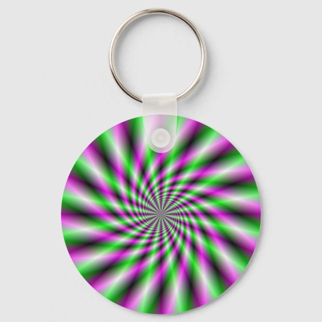 Porte-clés Porte - clé de roue à rotation de néon (Recto)