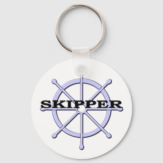 Porte-clés Porte - clé de roue de bateau à skipper (Recto)