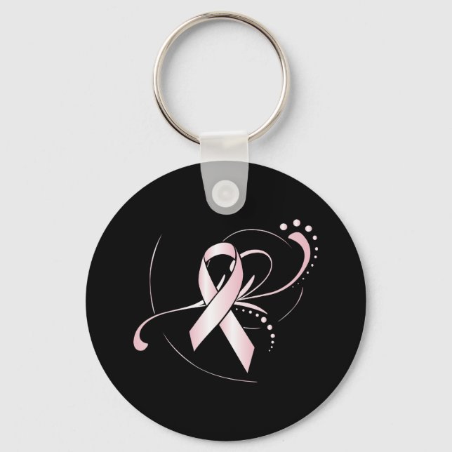 Porte-clés Porte - clé de ruban rose (Recto)