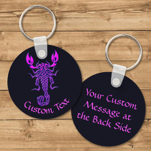 Porte-clés Porte - clé de scorpion céleste violet