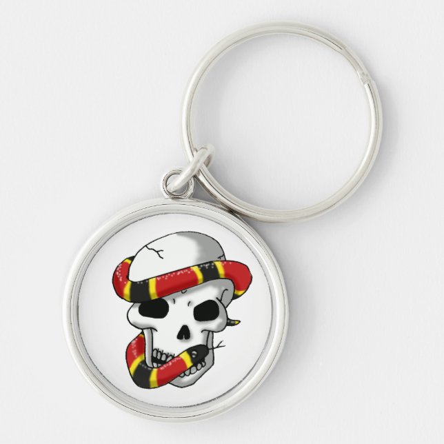 Porte-clés porte - clé de serpent et de crâne (serpent de (Devant)