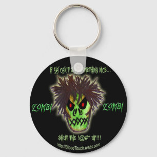 Porte-clés porte - clé de shutup de zombi