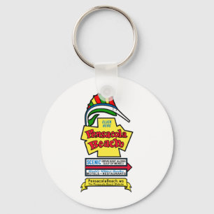 Porte-clés Porte - clé de signe de plage de Pensacola