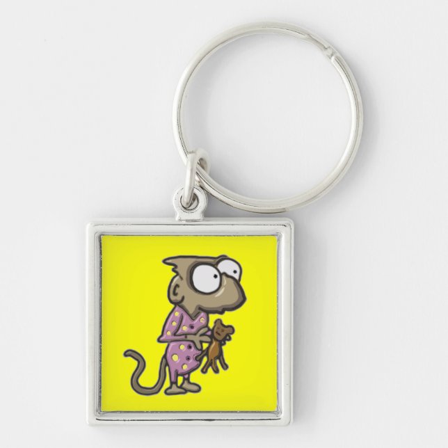 Porte-clés Porte - clé de singe de pyjama (Devant)
