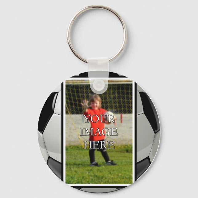 Porte-clés Porte - clé de soccer personnalisé (Recto)
