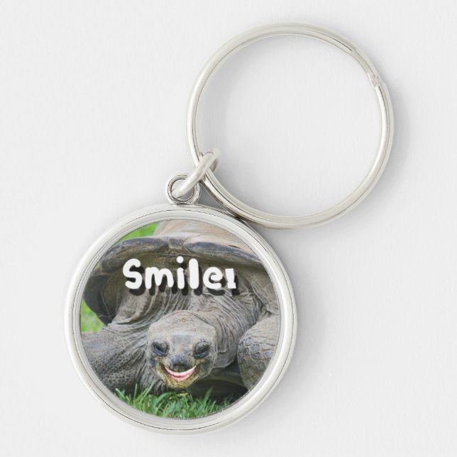 Porte-clés Porte - clé de sourire de tortue (Devant)