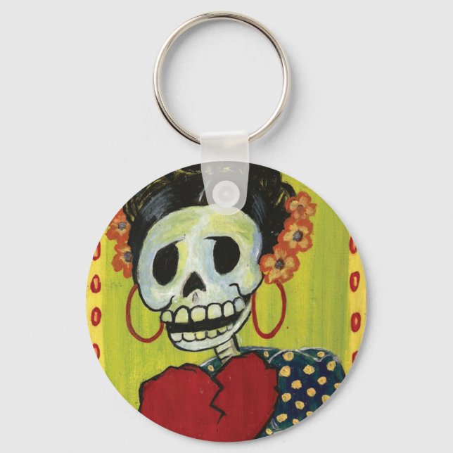 Porte-clés porte - clé de squelette dia de los muertos (Recto)