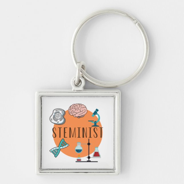 Porte-clés porte - clé de "steminist" (Devant)