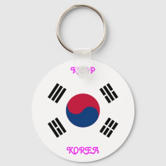 Porte-clés Porte - clé de style Bouton KOREA (Recto)