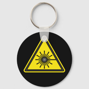 Porte-clés Porte - clé de symbole d'alerte laser