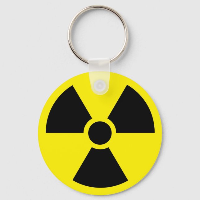 Porte-clés Porte - clé de symbole radioactif (Recto)