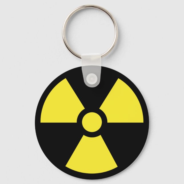 Porte-clés Porte - clé de symbole radioactif (Recto)