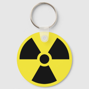Porte-clés Porte - clé de symbole radioactif