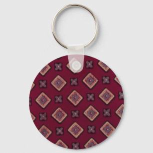 Porte-clés Porte - clé de textiles de diamants géométriques v