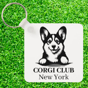 Porte-clés Porte - clé de thème Corgi Custom Club